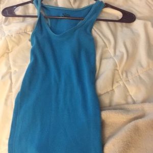 Blue thick tank top